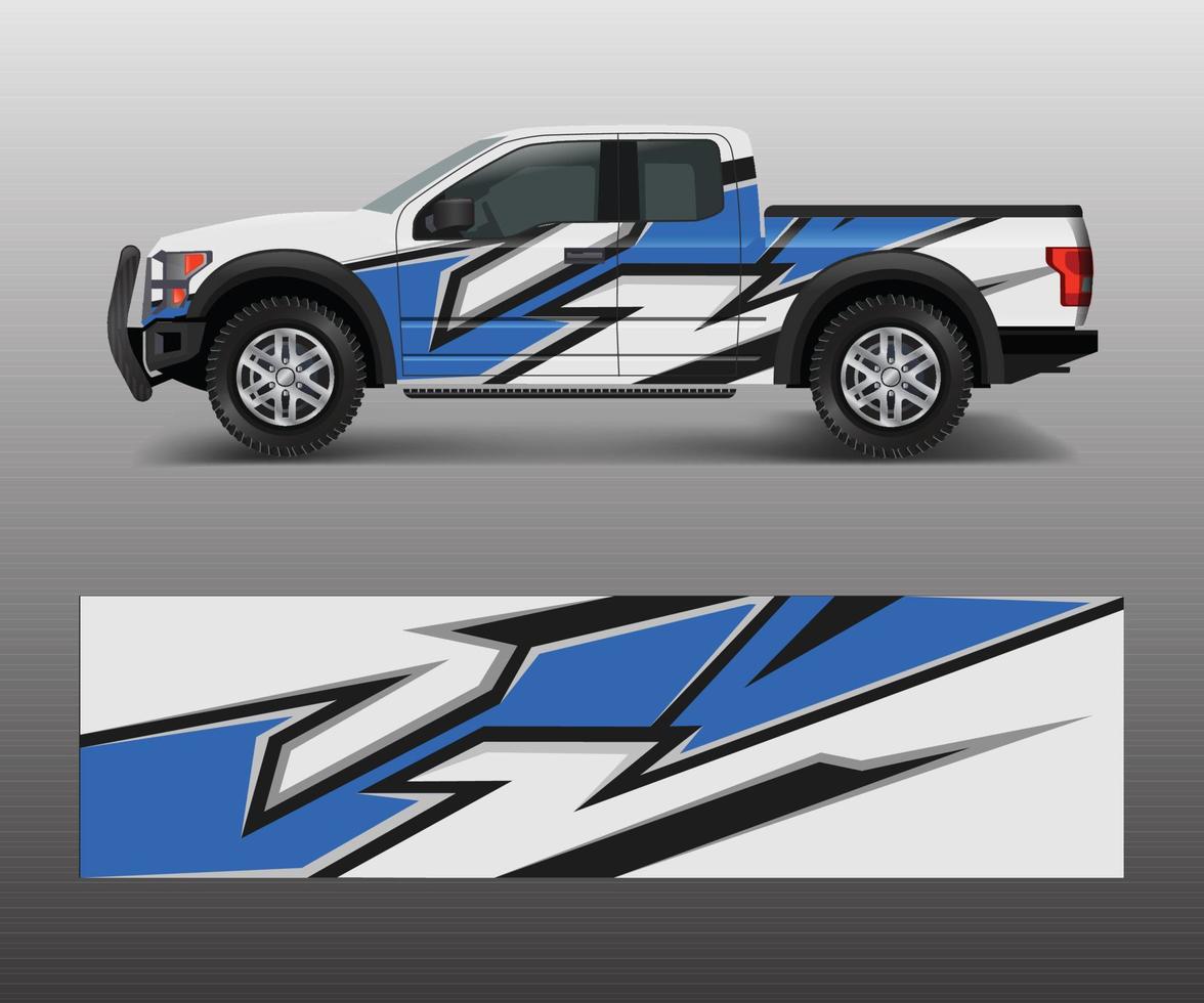 Graphic abstract stripe racing modern designs for wrap vehicle, race car, speed offroad, rally, adventure. vector