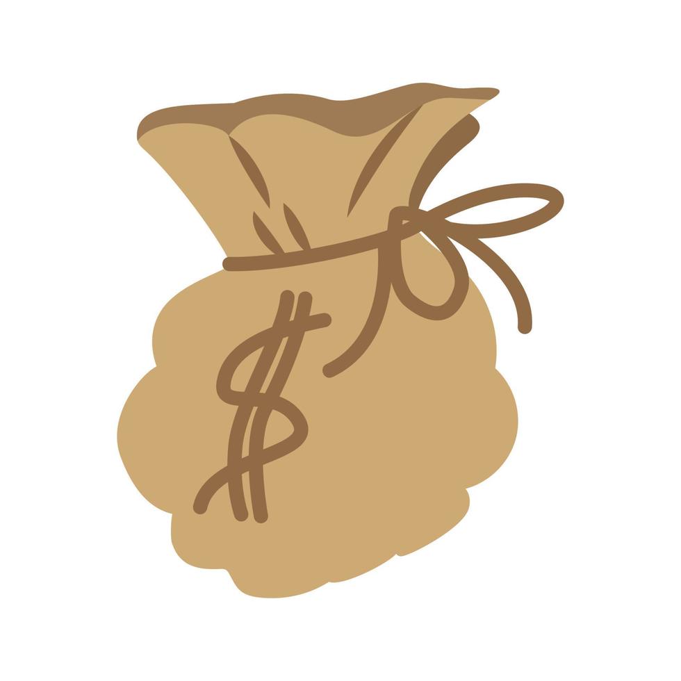Flat  money bag vector illustration, illustration design