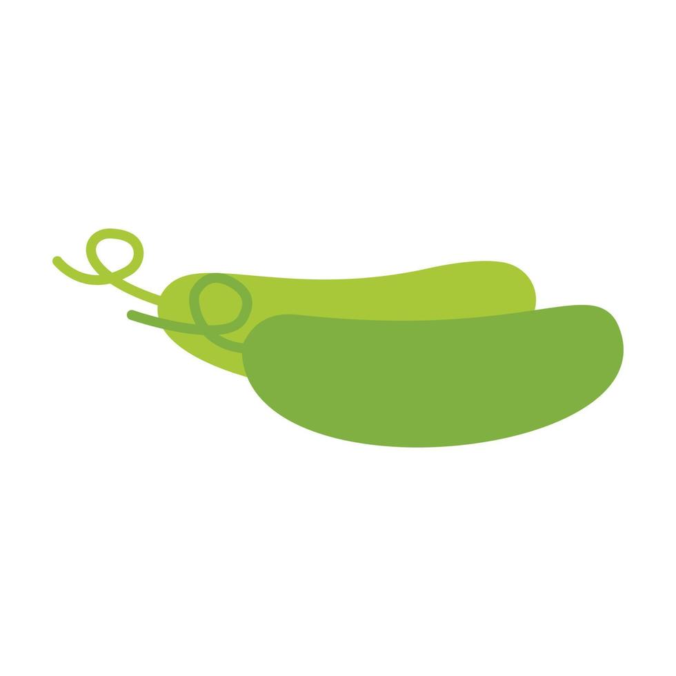 Two vegetable cucumber vector icons in flat design.