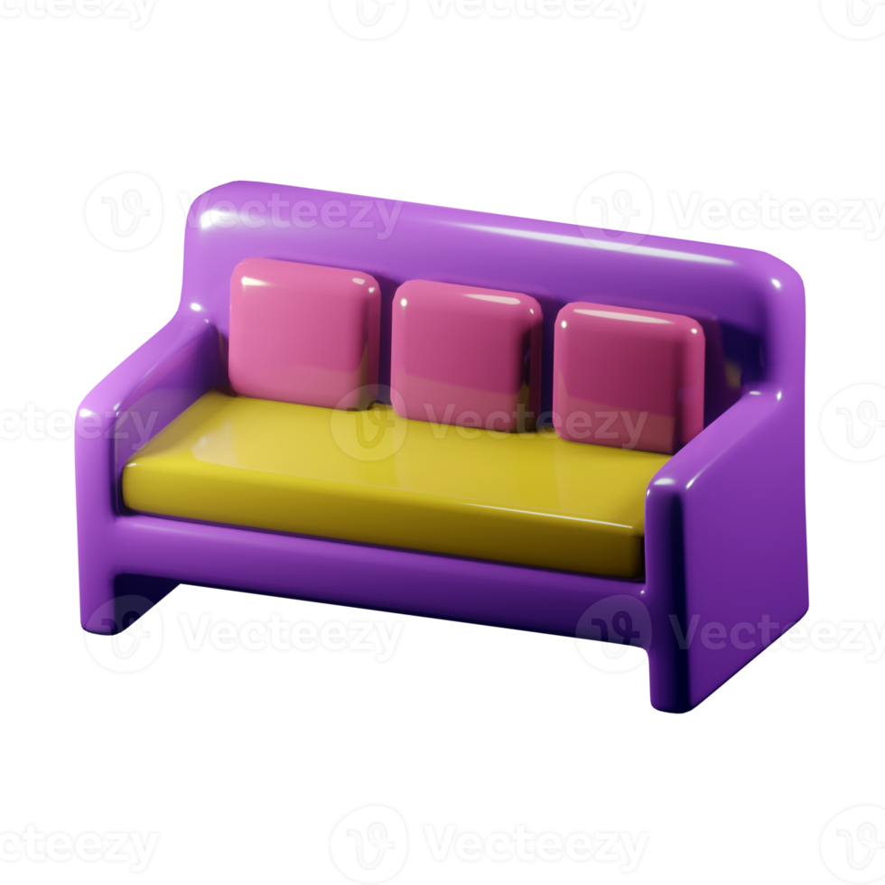 Sofa 3d Icon png