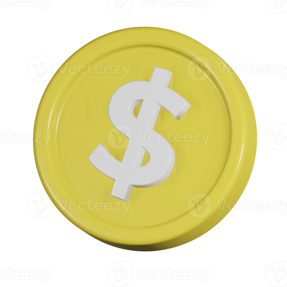 Coin 3d icon png