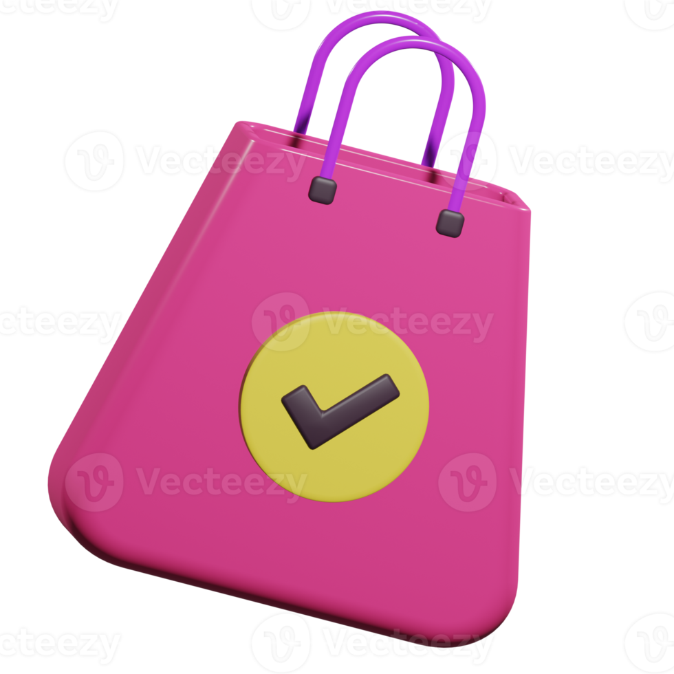 Bag 3d icon png