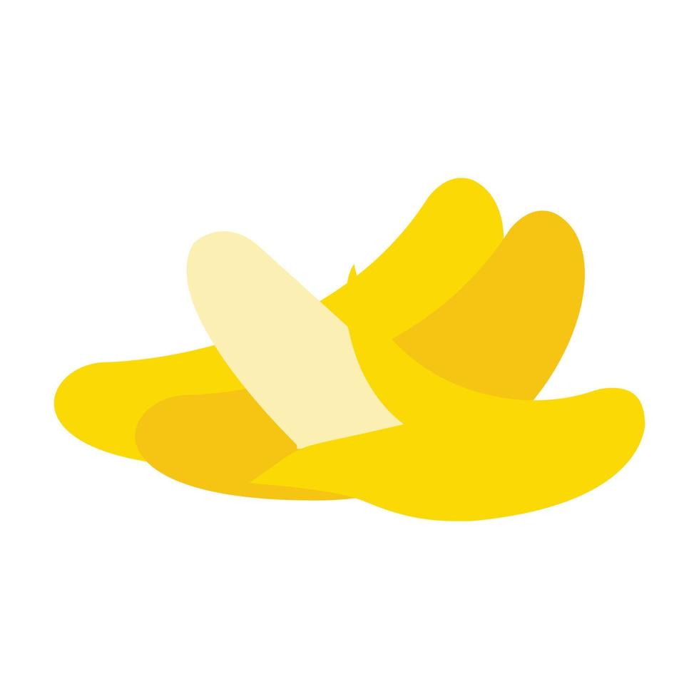 tres imágenes vectoriales de iconos planos de plátano acompañados de ilustración de diseño vector