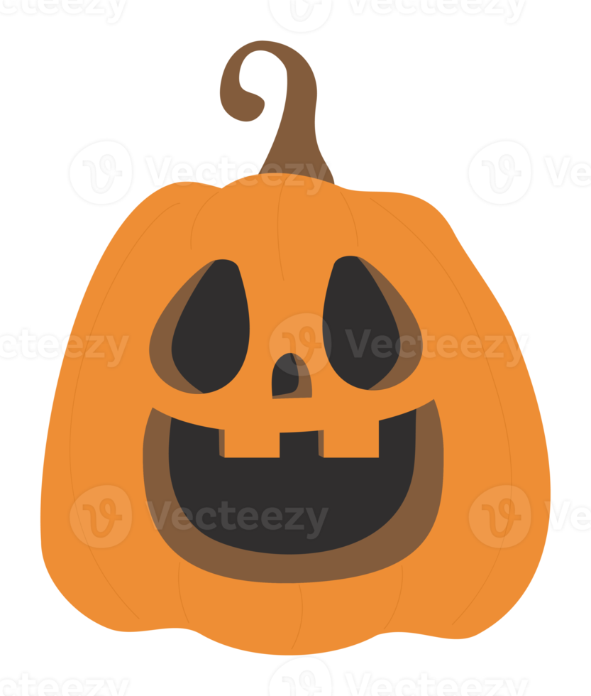 sticker halloween. schattige pompoen jack png