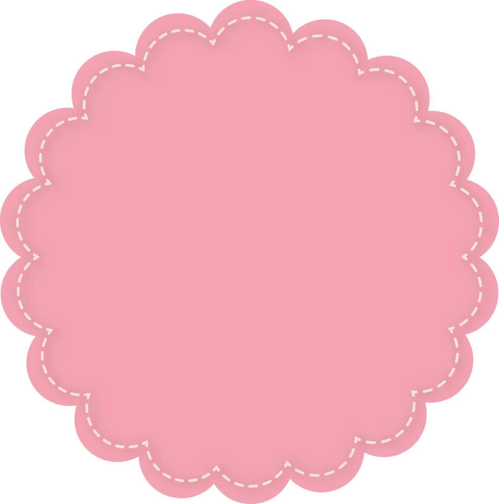 pink Frame in Vintage  Vector Illustration. EPS10