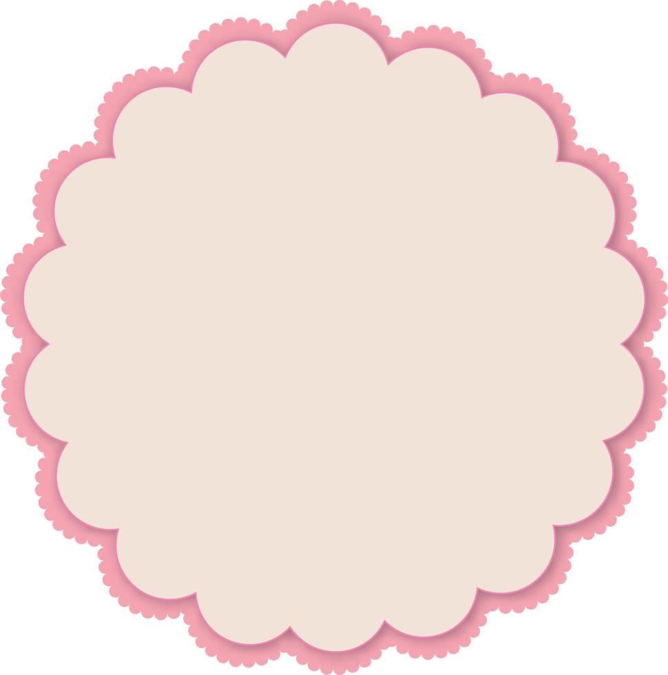 pink Frame in Vintage  Vector Illustration. EPS10