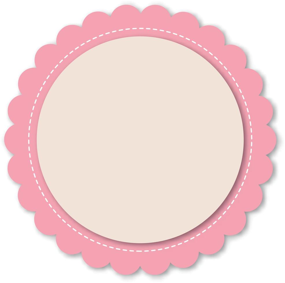 pink Frame in Vintage  Vector Illustration. EPS10
