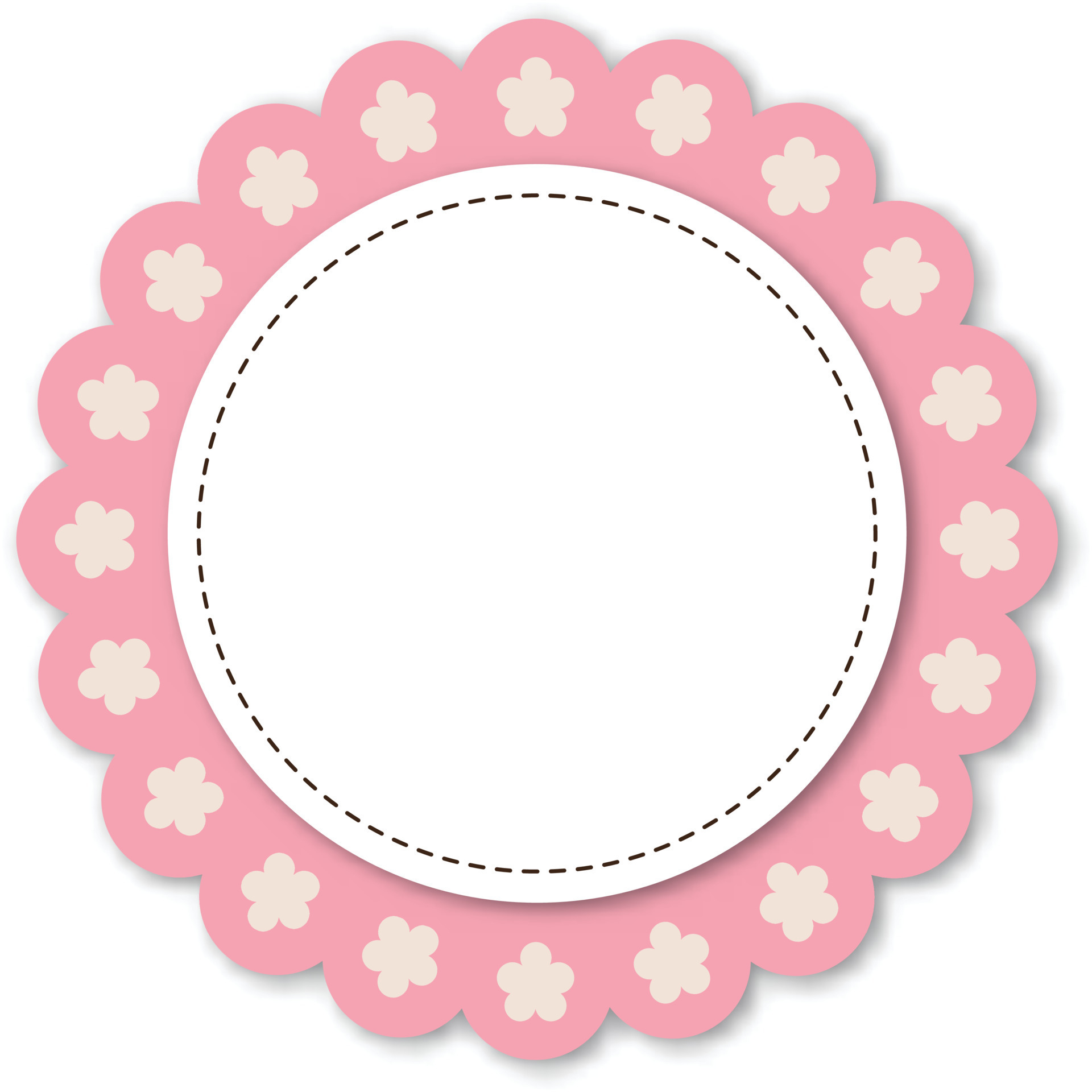 pink Frame in Vintage Vector Illustration. EPS10 10879443 Vector Art at
