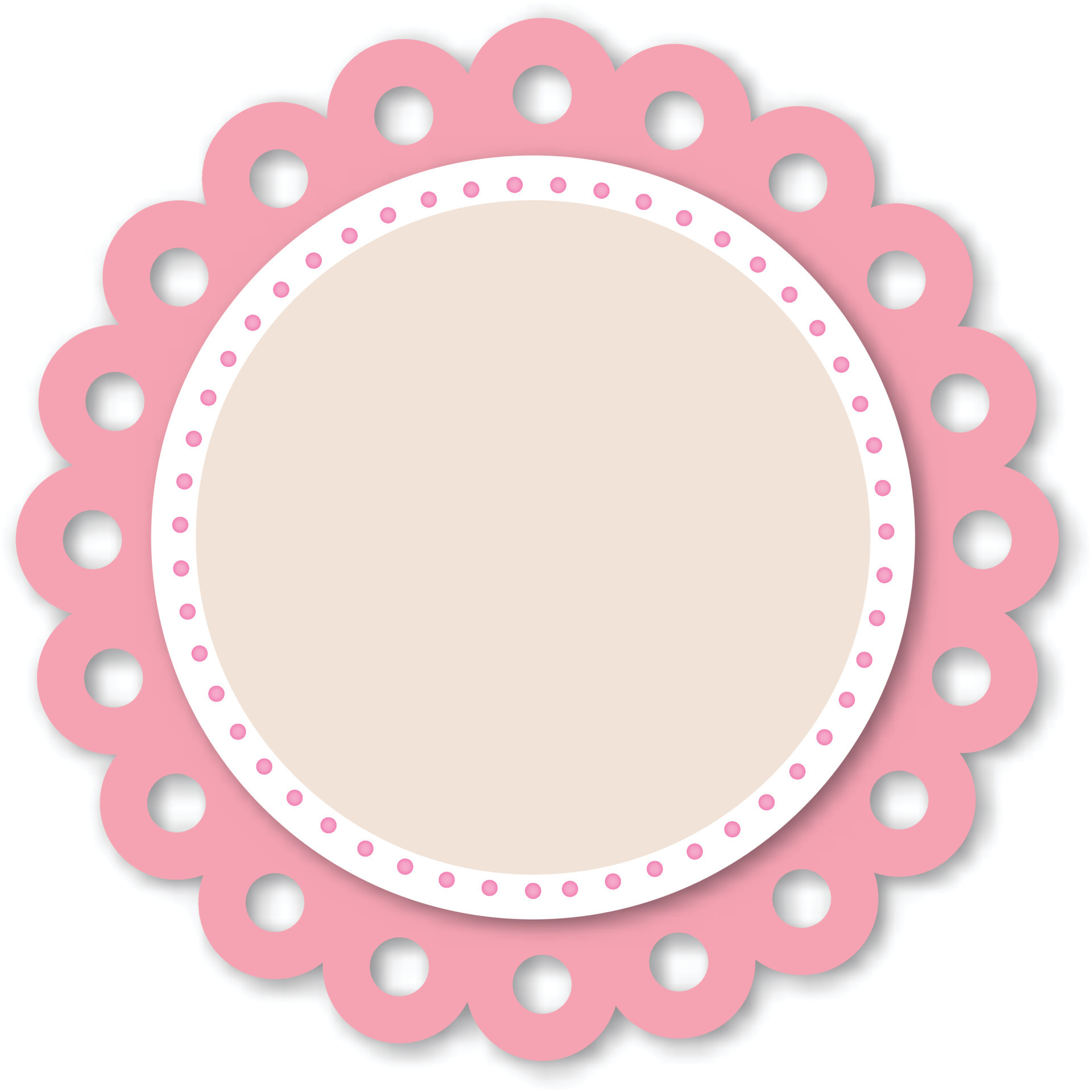 pink Frame in Vintage Vector Illustration. EPS10 10879446 Vector Art at