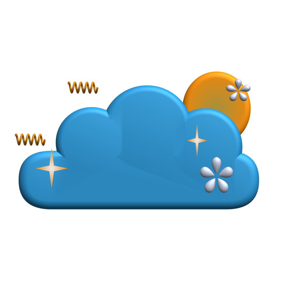 Blue Sky 3D effects png