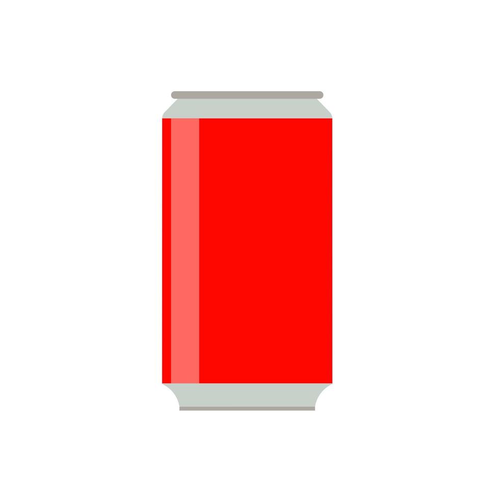 Soda bottle red fresh object health clean sign vector icon. Drink cola product summer isolated beverage juice can