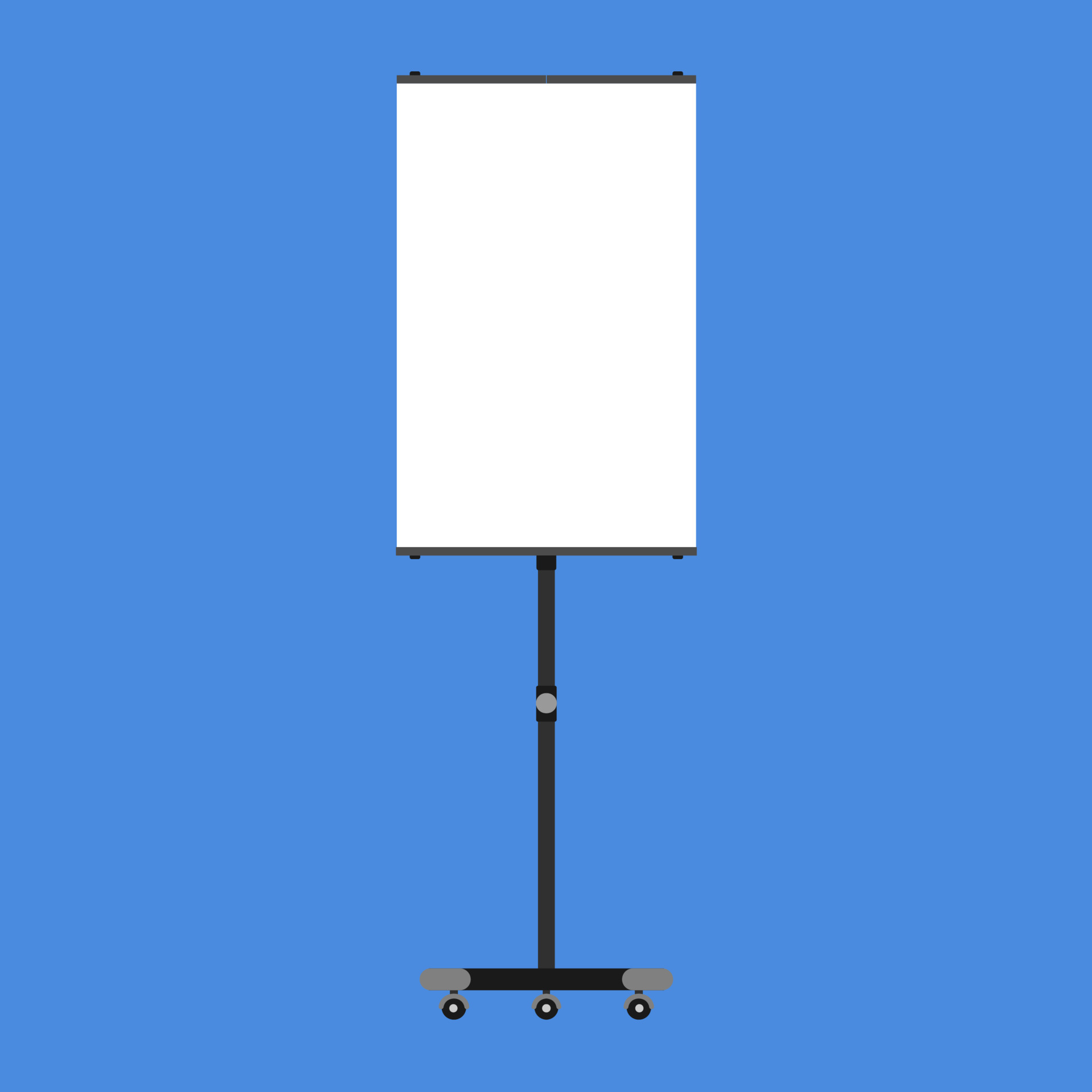 Flipchart Mockup Presentation Seminar Whiteboard Blank Paper