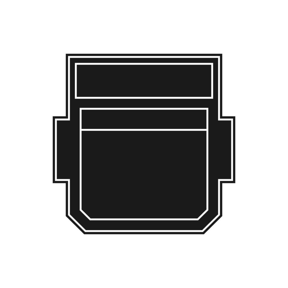 Connection port computer vector icon illustration solid black. Jack electronic cable device connector isolated white