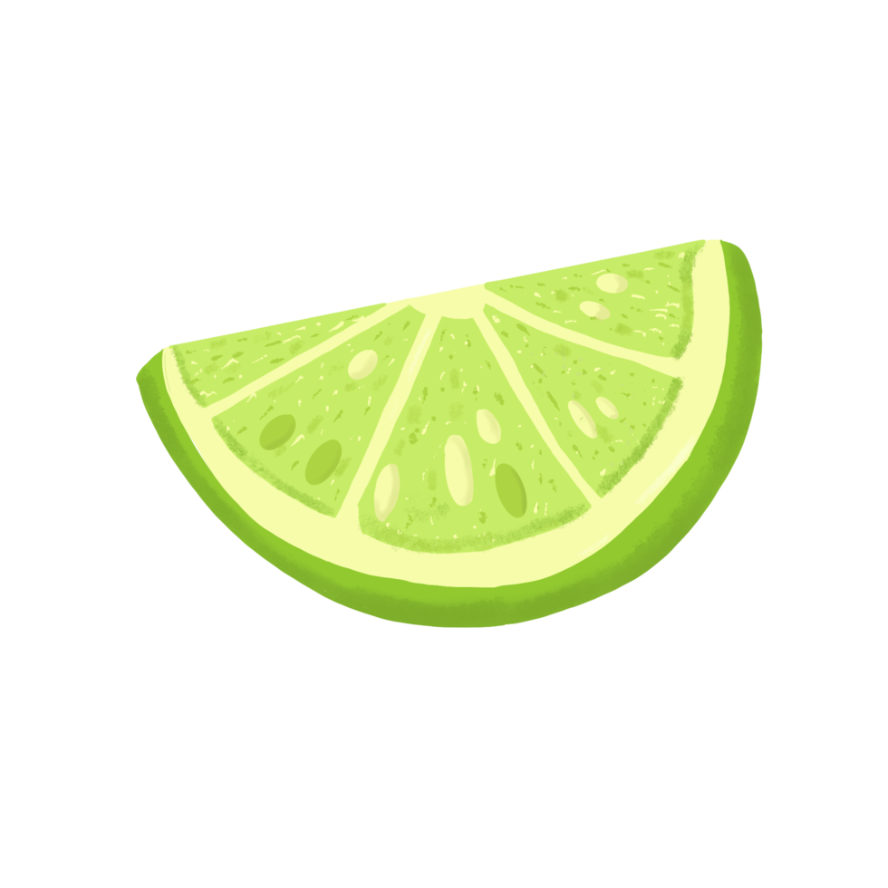 fatia de icon.cartoon de ilustração de limão isolado no fundo. png