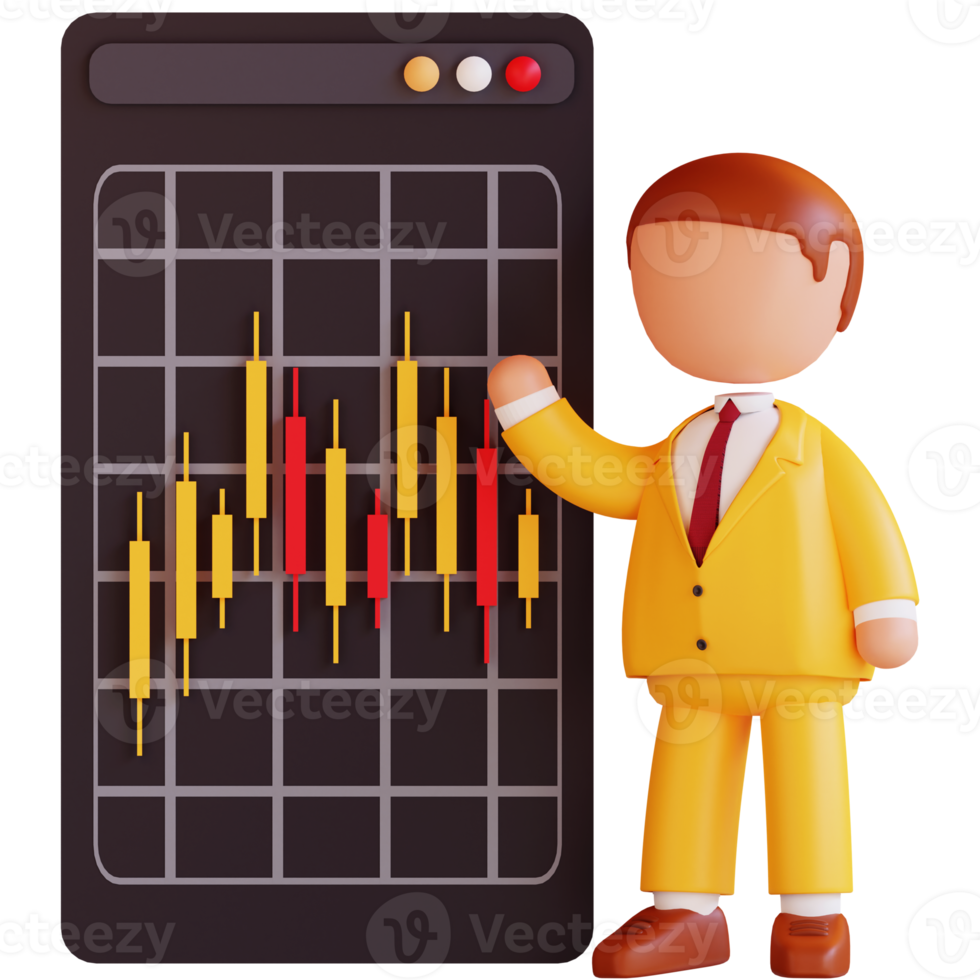 3d Infografica investimento crescita png