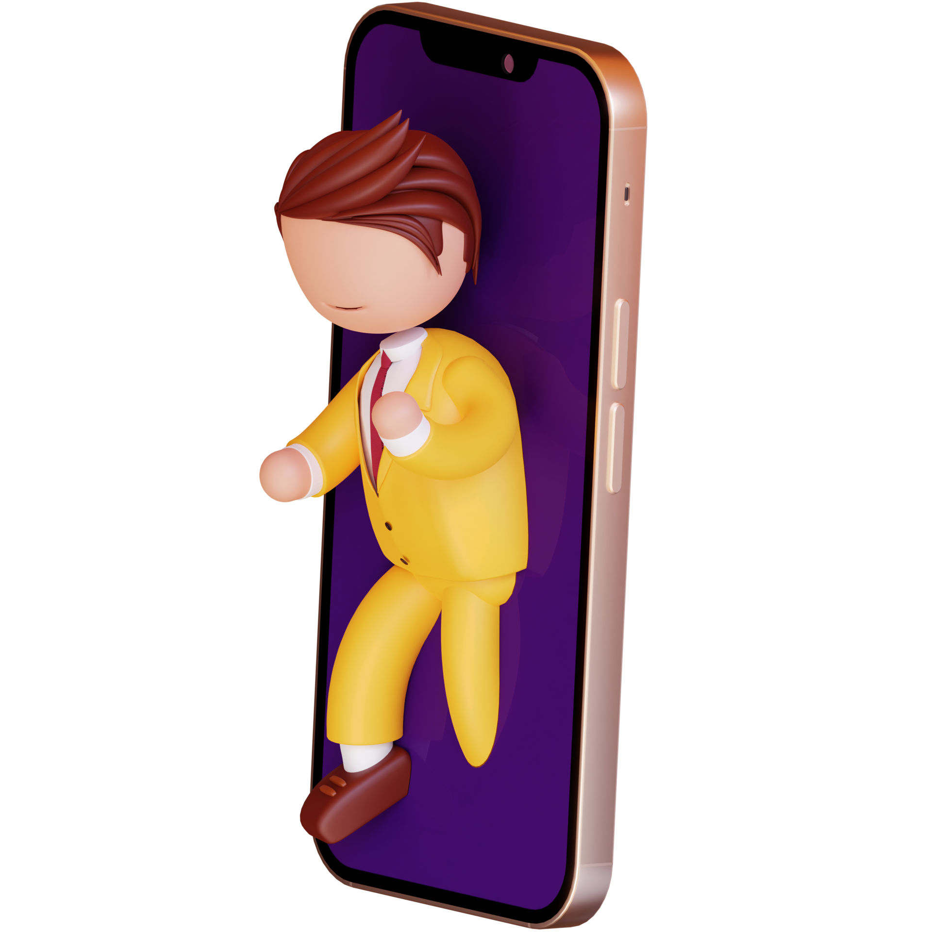 3d Character Walking Out From Smartphone For Virtual Meet 10880087 PNG 3d-character-walking-out-from-smartphone-for-virtual-meet-10880087-png