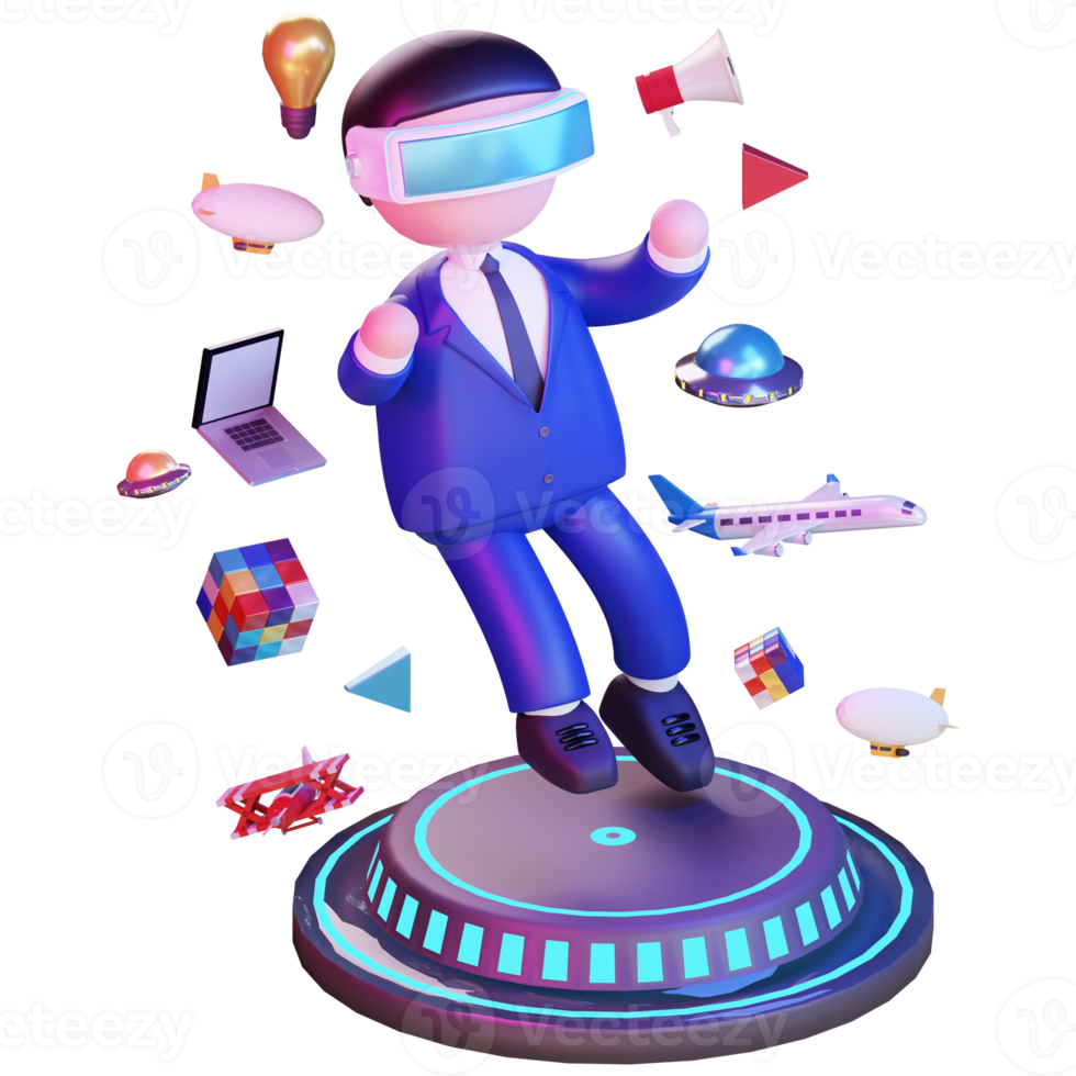 3d metaverse character png