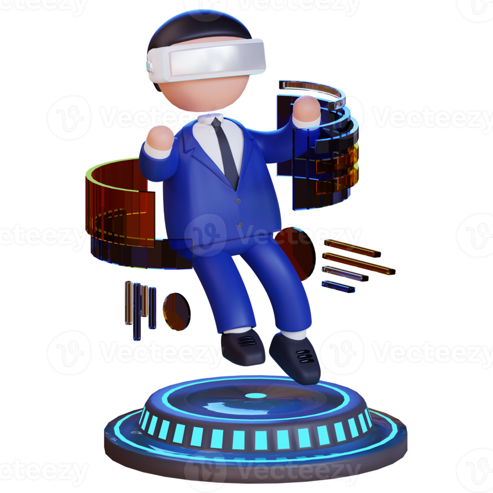 personnage de métaverse 3d png