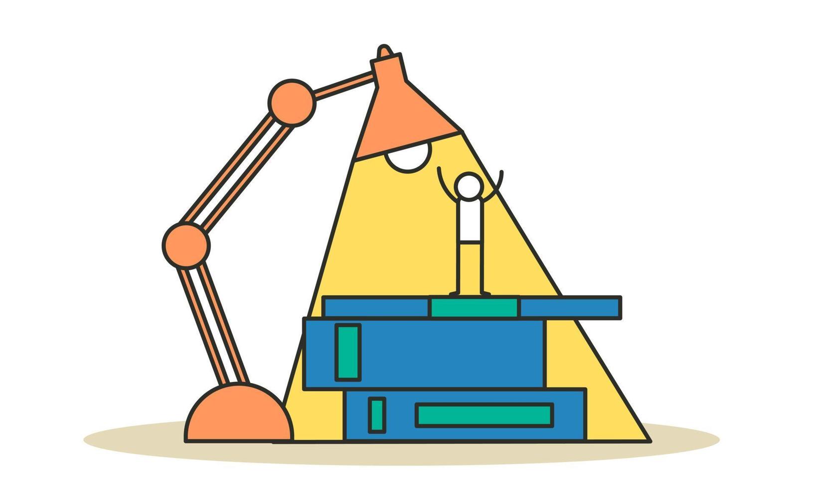 Lamp Of Learning Vector Art, Icons, and Graphics for Free Download