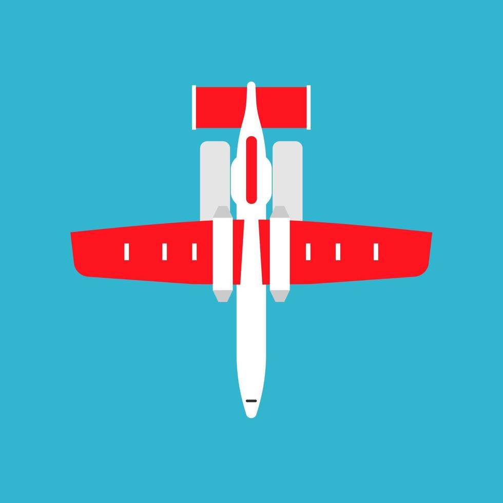 Airbus departure runway international white airliner top view flat icon isolated vector