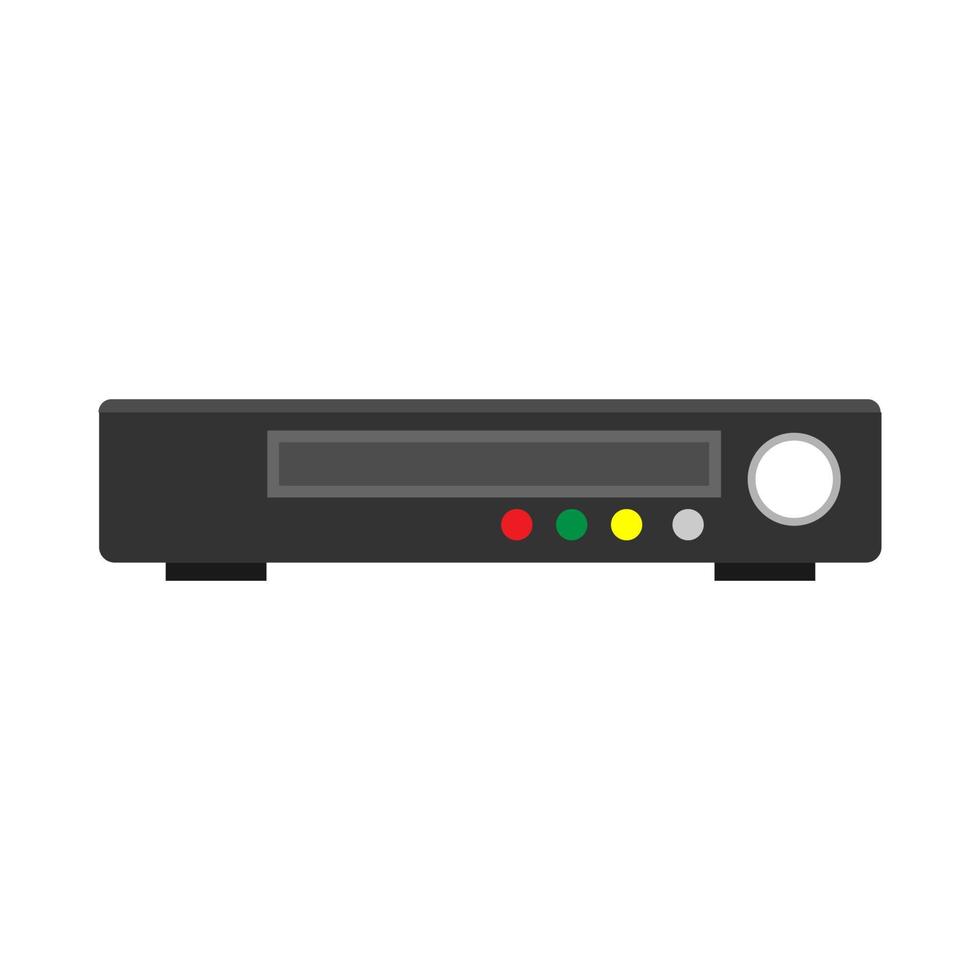 Audio player system equipment vector icon. Stereo studio device electronic music sign. Portable recorder