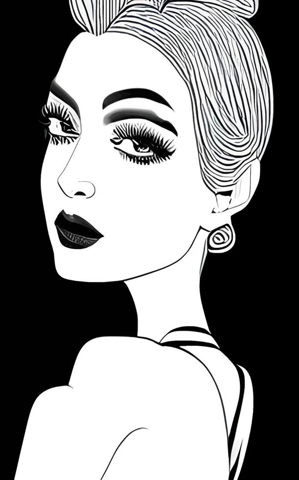 Female Fashion Drawing Sketches Vol. 1 vector