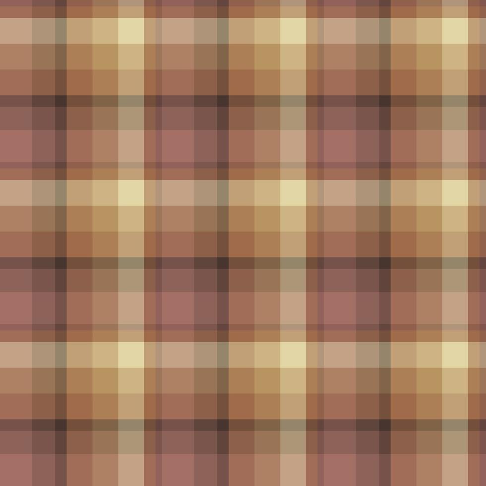 Seamless pattern in stylish light orange, beige and pink colors for plaid, fabric, textile, clothes, tablecloth and other things. Vector image.