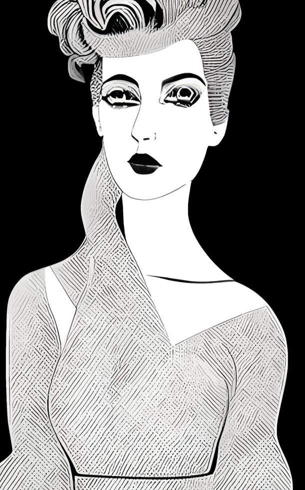 Female Fashion Drawing Sketches Vol. 1 10880426 Vector Art at Vecteezy