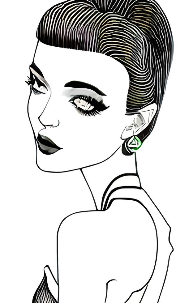 Female Fashion Drawing Sketches Vol. 1 vector