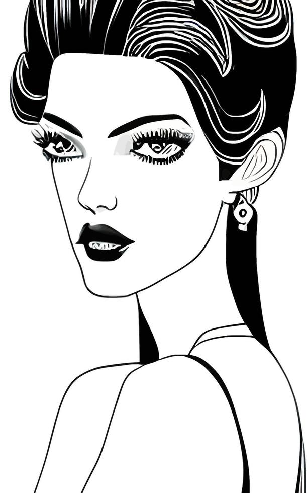 Female Fashion Drawing Sketches Vol. 1 vector