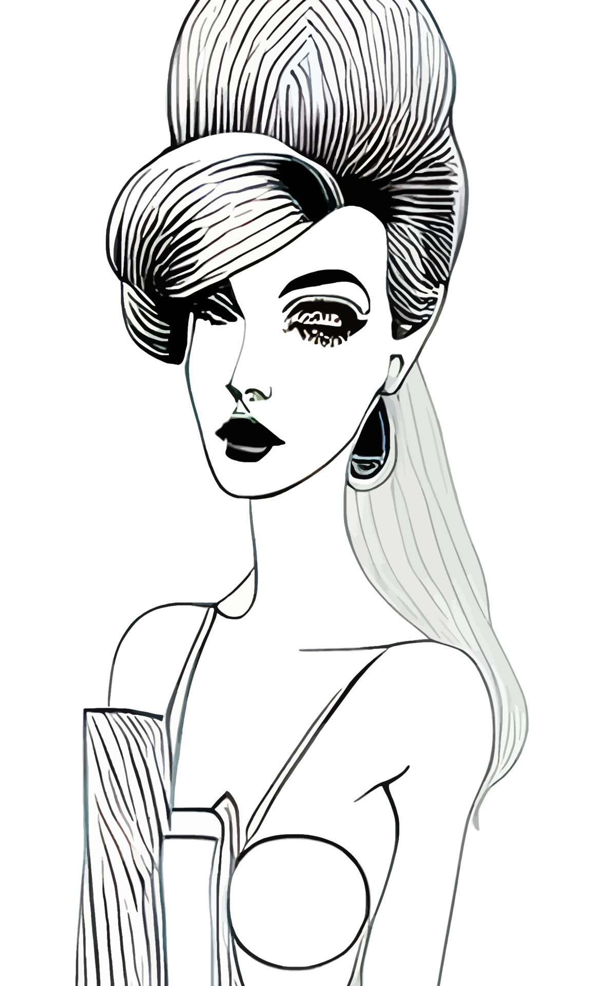 Female Fashion Drawing Sketches Vol. 1 10880493 Vector Art at Vecteezy