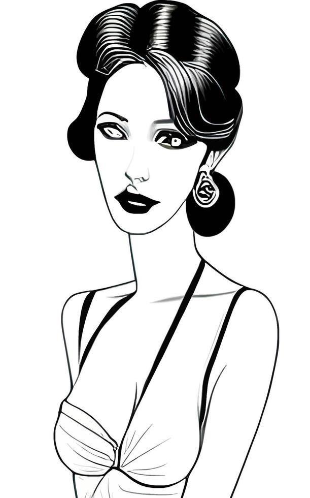 Female Fashion Drawing Sketches Vol. 1 vector