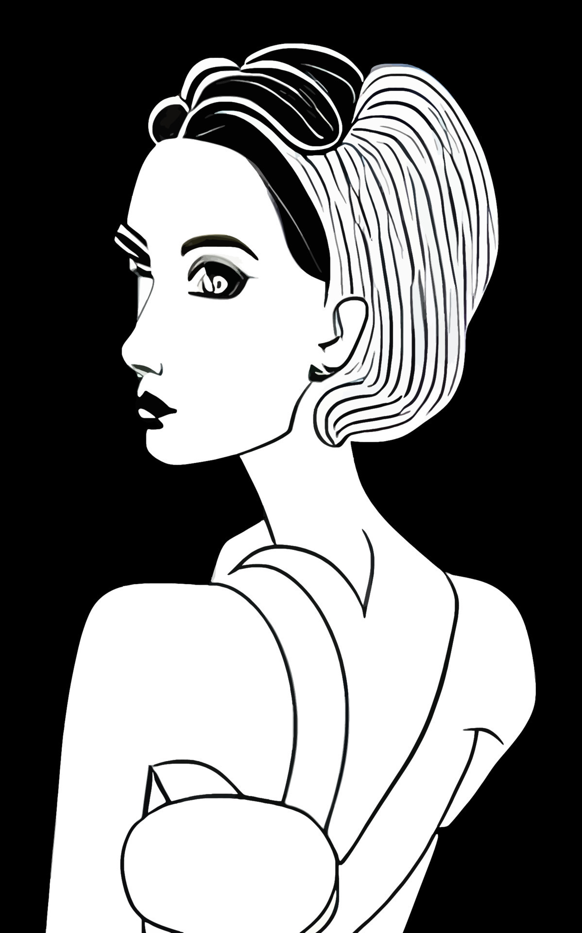 Female Fashion Drawing Sketches Vol. 1 10880510 Vector Art at Vecteezy