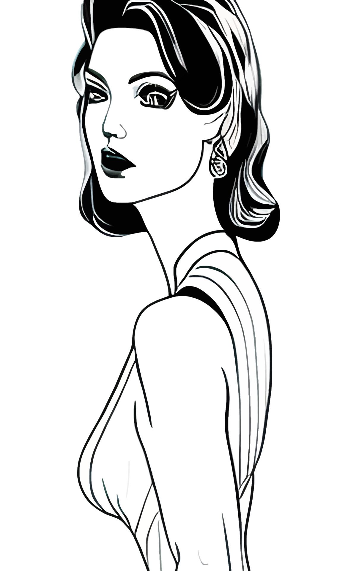 Female Fashion Drawing Sketches Vol. 1 10880515 Vector Art at Vecteezy
