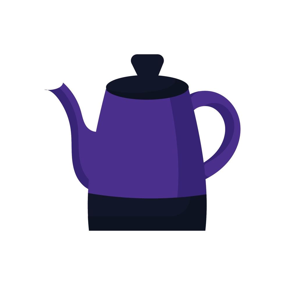 Purple Electric Kettle Cartoon Illustration Stock Illustration - Download  Image Now - Cartoon, Concepts, Design - iStock