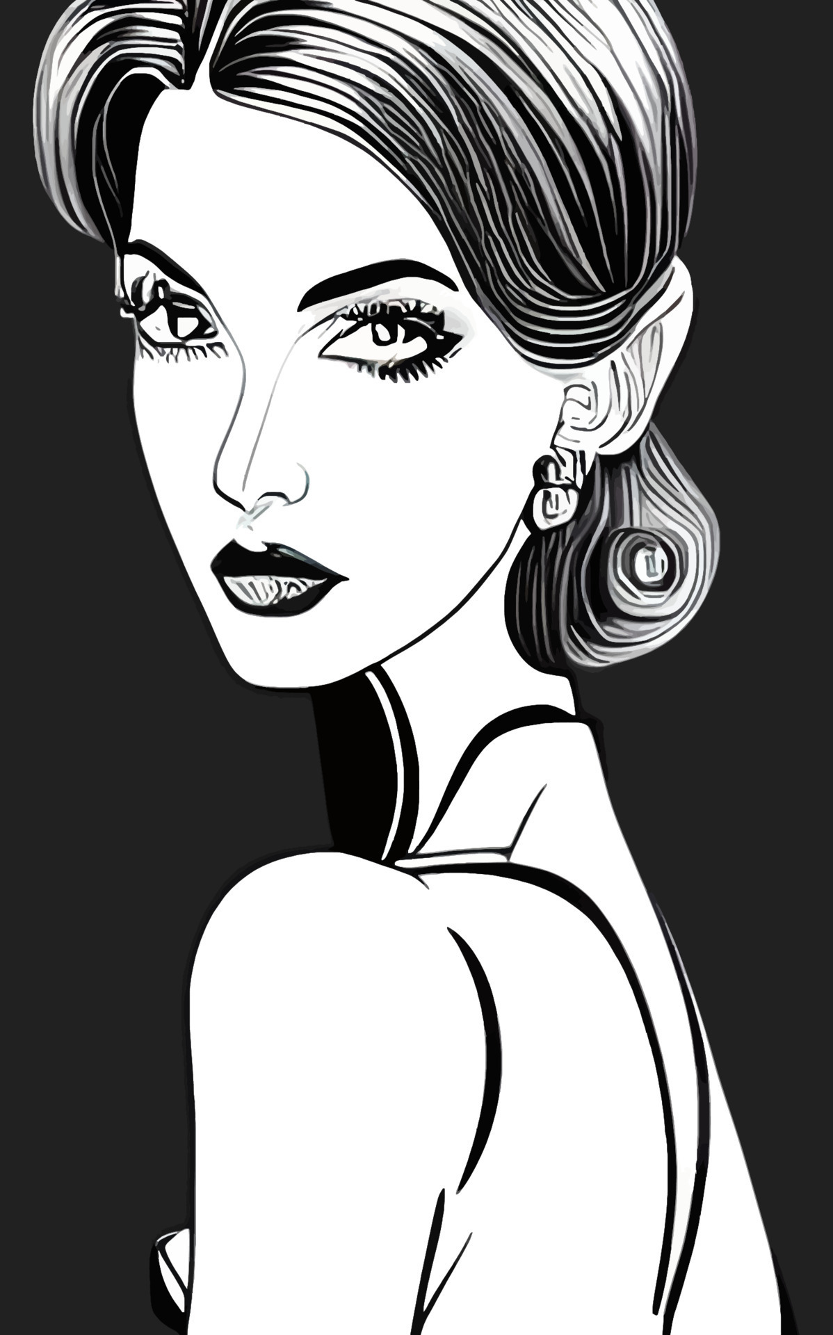 Female Fashion Drawing Sketches Vol. 1 10880574 Vector Art at Vecteezy