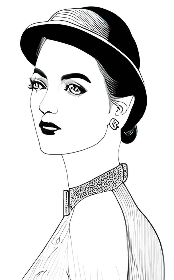 Female Fashion Drawing Sketches Vol. 1 vector
