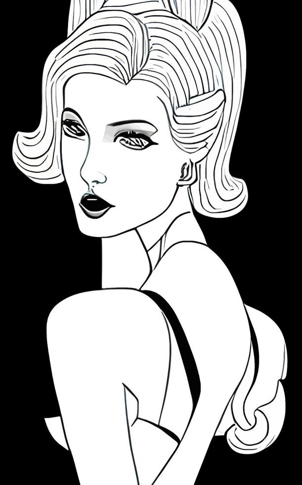 Female Fashion Drawing Sketches Vol. 1 10880610 Vector Art at Vecteezy