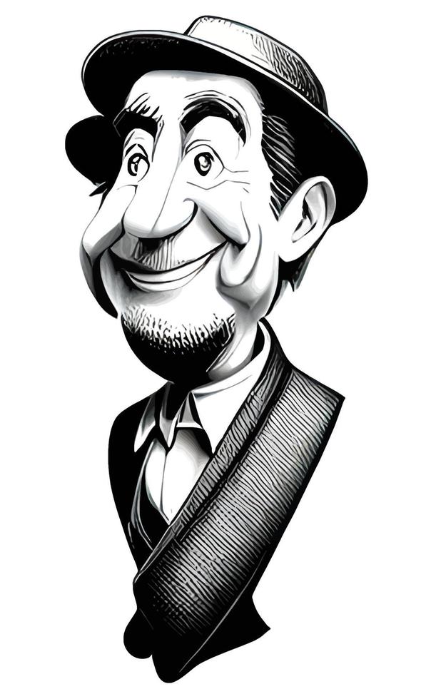 Old Man Caricature Comic Portrait Vol. 1 vector