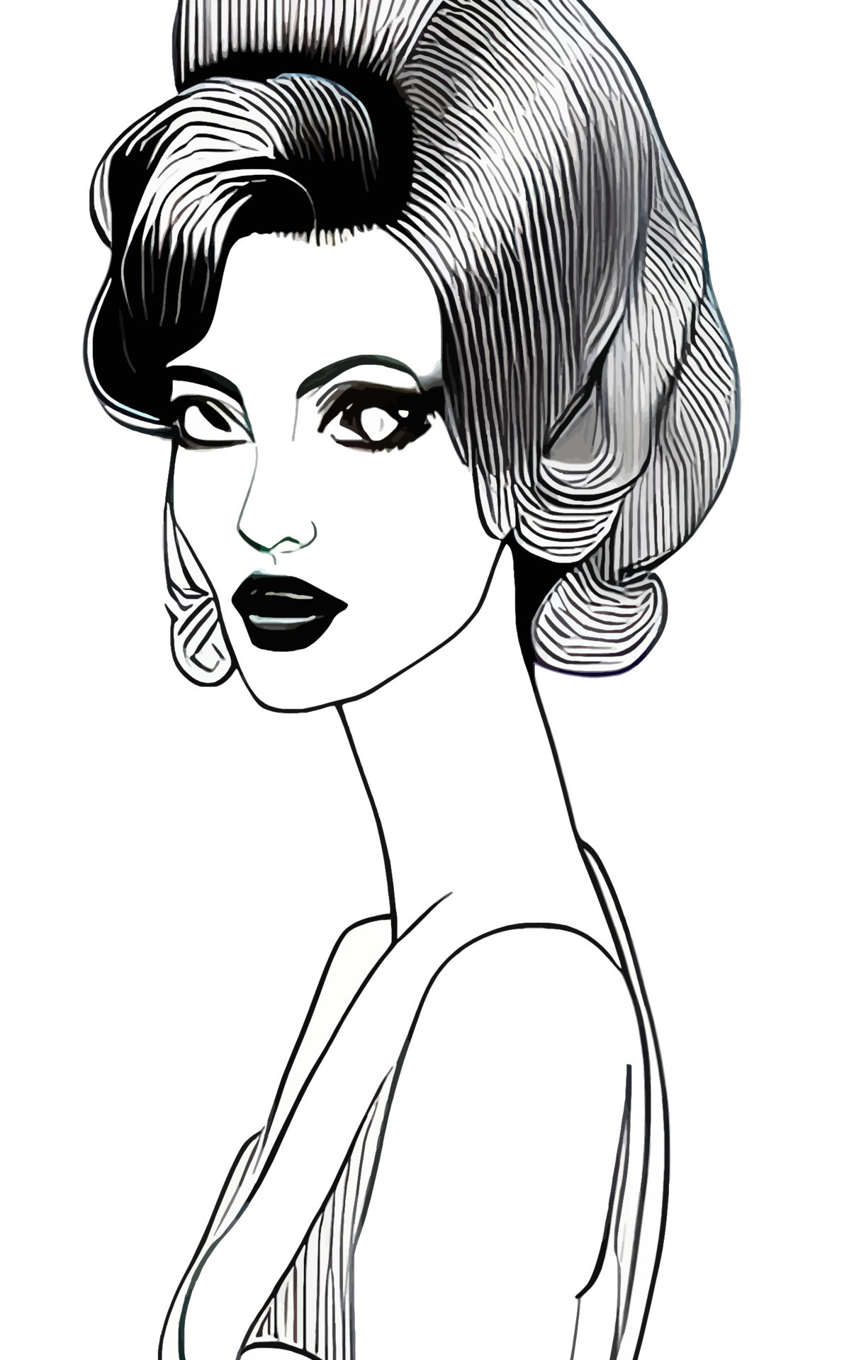 Female Fashion Drawing Sketches Vol. 1 10880642 Vector Art at Vecteezy