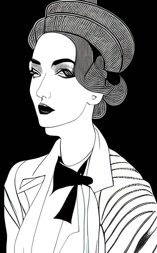 Female Fashion Drawing Sketches Vol. 1 vector