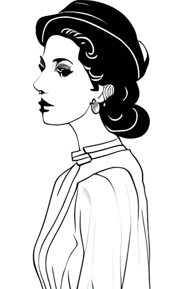 Female Fashion Drawing Sketches Vol. 1 vector