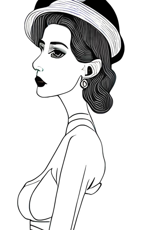 Female Fashion Drawing Sketches Vol. 1 vector