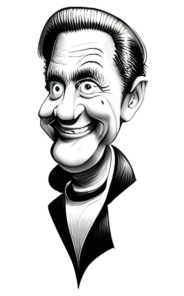 Old Man Caricature Comic Portrait Vol. 1 vector