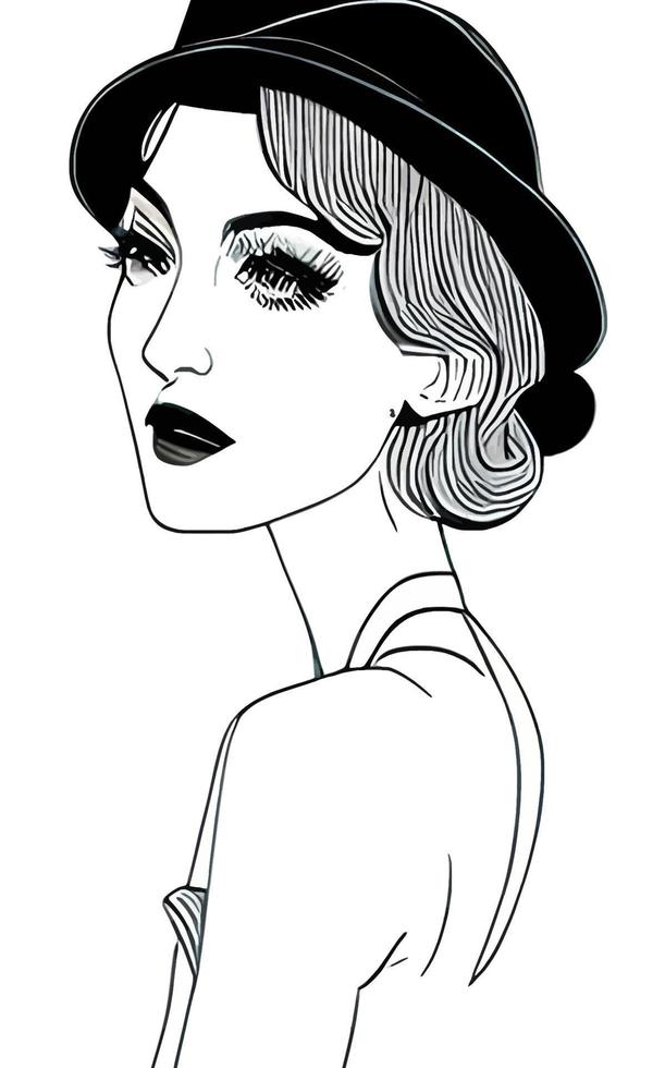 Female Fashion Drawing Sketches Vol. 1 vector