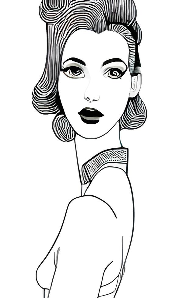 bocetos de dibujo de moda femenina vol. 1 vector