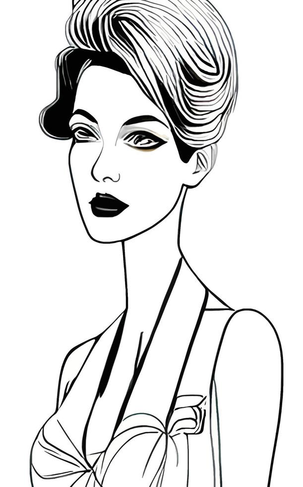 Female Fashion Drawing Sketches Vol. 1 vector