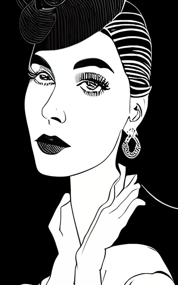 Female Fashion Drawing Sketches Vol. 1 vector
