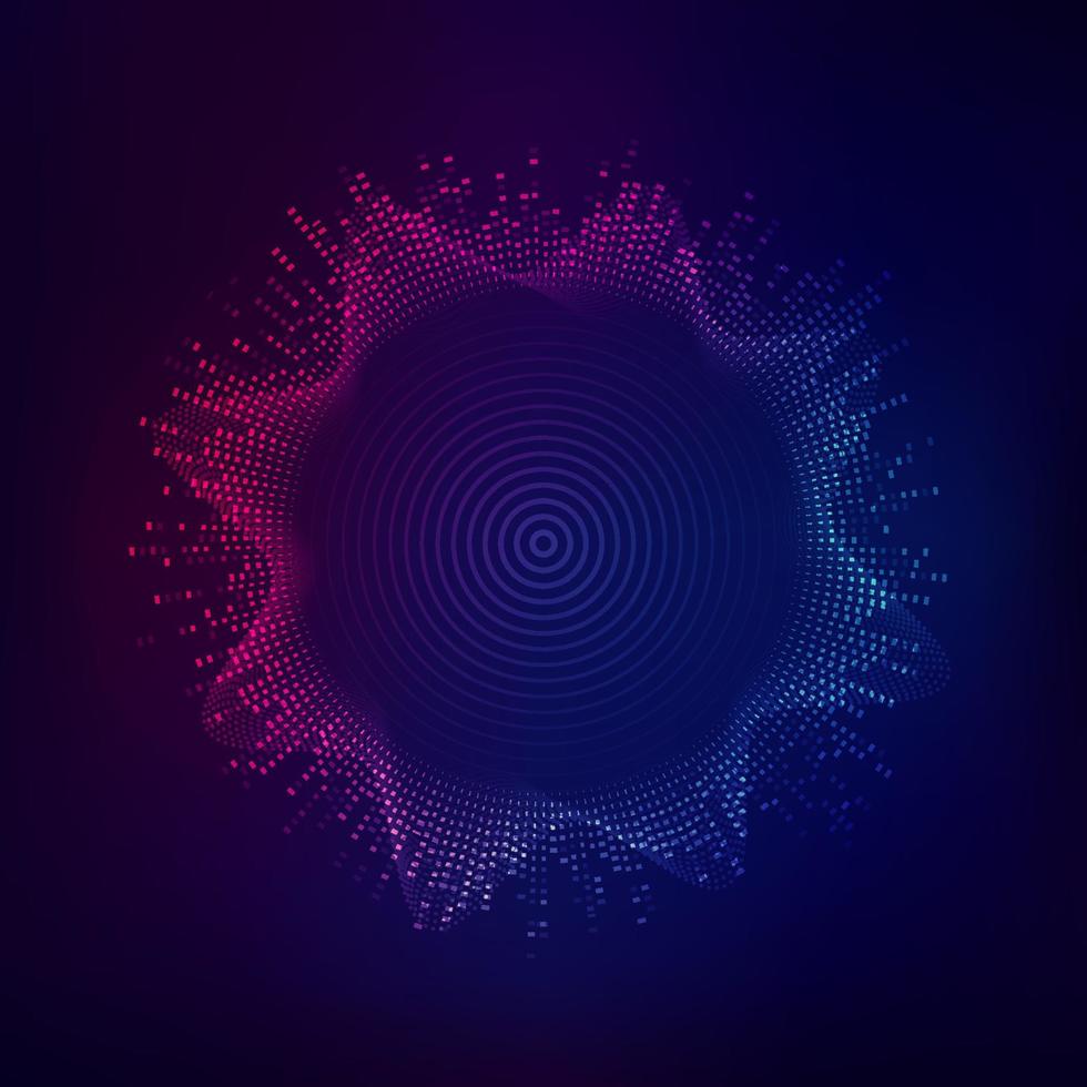 colour waves element vector