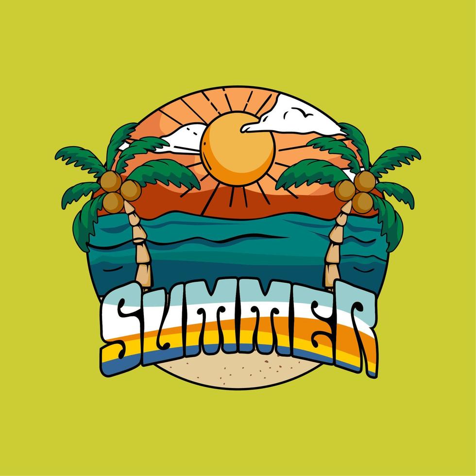 Summer Beach Holiday Vector